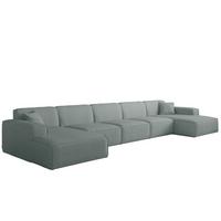 WOHNLANDSCHAFT Celes Premium Xl Scala - Pastellblau, Holzwerkstoff/Textil (462/73/165cm) - Fun Möbel