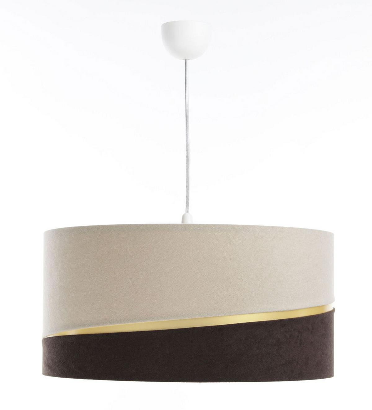 HÄNGELEUCHTE Beige 40/20 cm - Beige/Braun, Kunststoff (40/0.4/20cm) - ONZENO