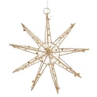 LED DEKOSTERN Weihnachten 30cm Warmweiß - Weiß, Kunststoff (30/32/5.5cm) - ECD-Germany