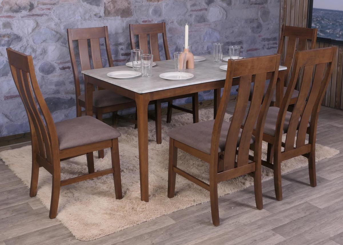 ESSZIMMERSTUHL Dunkelbraun, Taupe 2er-Set - Taupe/Dunkelbraun, Holz (46/100/45cm) - MCW