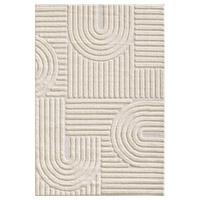 HOCHFLORTEPPICH RIGI, im Skandi-Boho-Stil, Creme, 120 x 170 cm - Beige, Textil (170/120cm) - KADIMA DESIGN