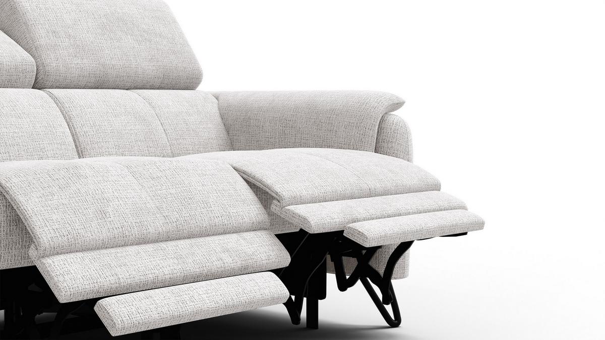 RELAXSOFA RODEN 2-Sitzer, creme - Creme, Holz/Textil (152/82/103cm) - Wozimo