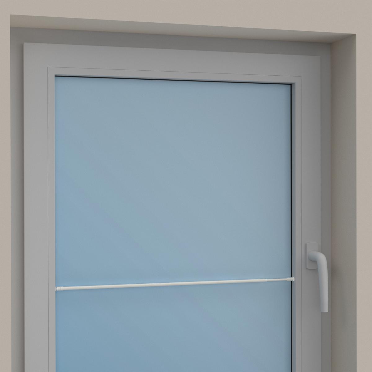 KLEMMSTANGE / SCHEIBENSTANGE Flexo 40-60 cm, 8 / 6 mm Ø, Weiß - Weiß, Kunststoff/Metall (60cm) - INTERDECO