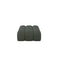 POUF OLEA-PUF 91x87x44 cm Grün Velours Modular Sitzhocker - Schwarz/Grün, Holzwerkstoff/Kunststoff (91/44/87cm) - ALTDECOR
