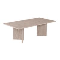 COUCHTISCH mit rechteckiger Platte 119/60/40 cm - Hellbraun, Holzwerkstoff (65/60/40cm) - Calicosy