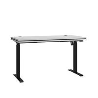 SCHREIBTISCH MALTESA 138x67x123,6 cm Bürotisch Computertisch, Grau - Grau, Holzwerkstoff (67/138/123.6cm) - MASSENO
