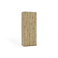 DREHTÜRENSCHRANK AMARA 100/250/58cm 2-türig Eiche Artisan - Eiche Artisan, Holzwerkstoff (100/250/58cm) - MASSENO