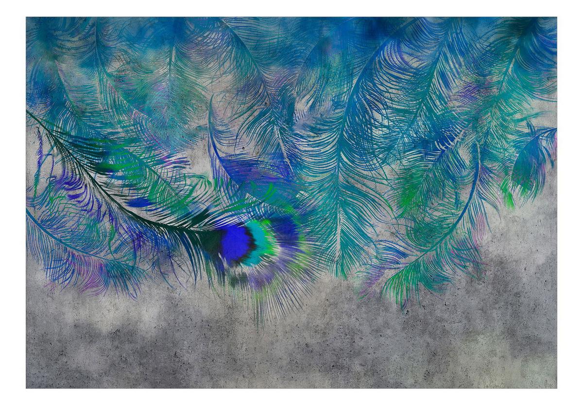 SELBSTKLEBENDE FOTOTAPETE Blau 98/70 cm - Blau/Grau, Kunststoff/Textil (98/1cm) - KUNSTLOFT
