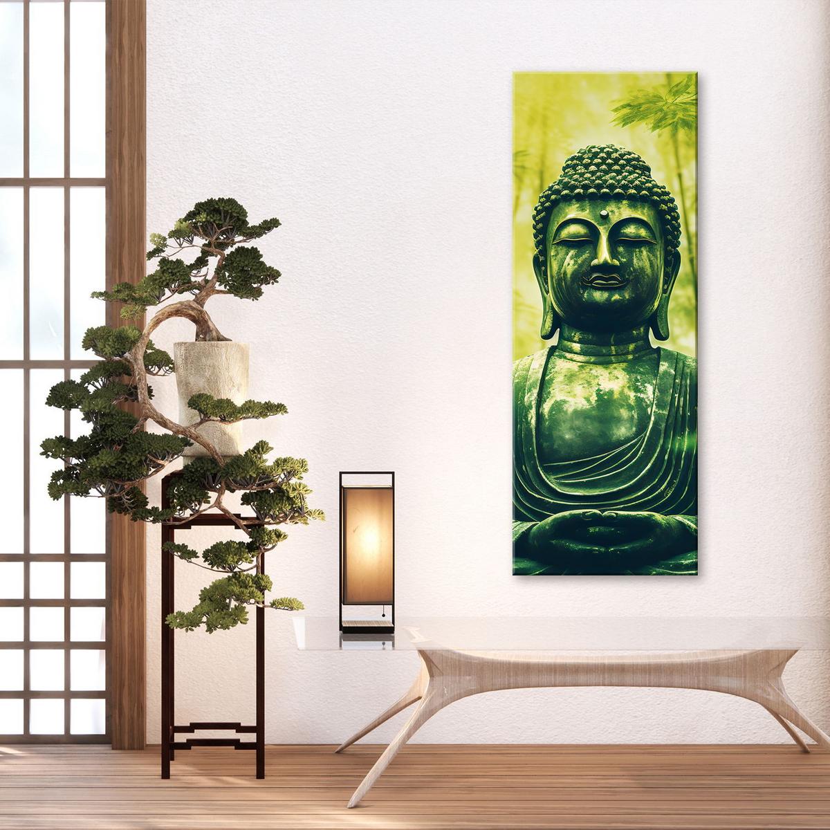 KUNSTDRUCK Grün 30/90 cm - Grün, Textil (30/90cm) - KUNSTLOFT