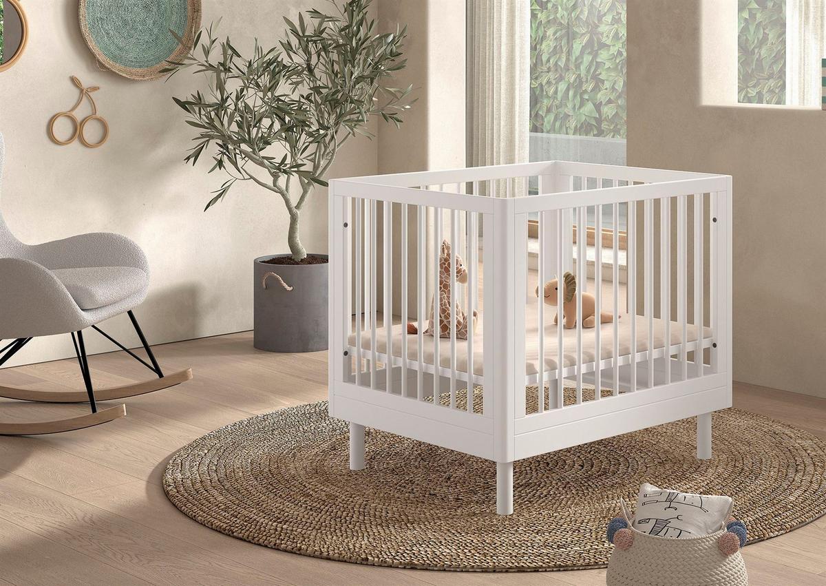 LAUFGITTER 75x95 Keeley Buche Weiß Holz Baby Komfort Stabil Modern - Weiß, Holz (75/95cm) - 58aufmkessel