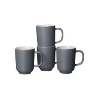 KAFFEEBECHER Jasper Grau 285 ml 4er Set - Grau, Keramik (0.285L) - Ritzenhoff Breker