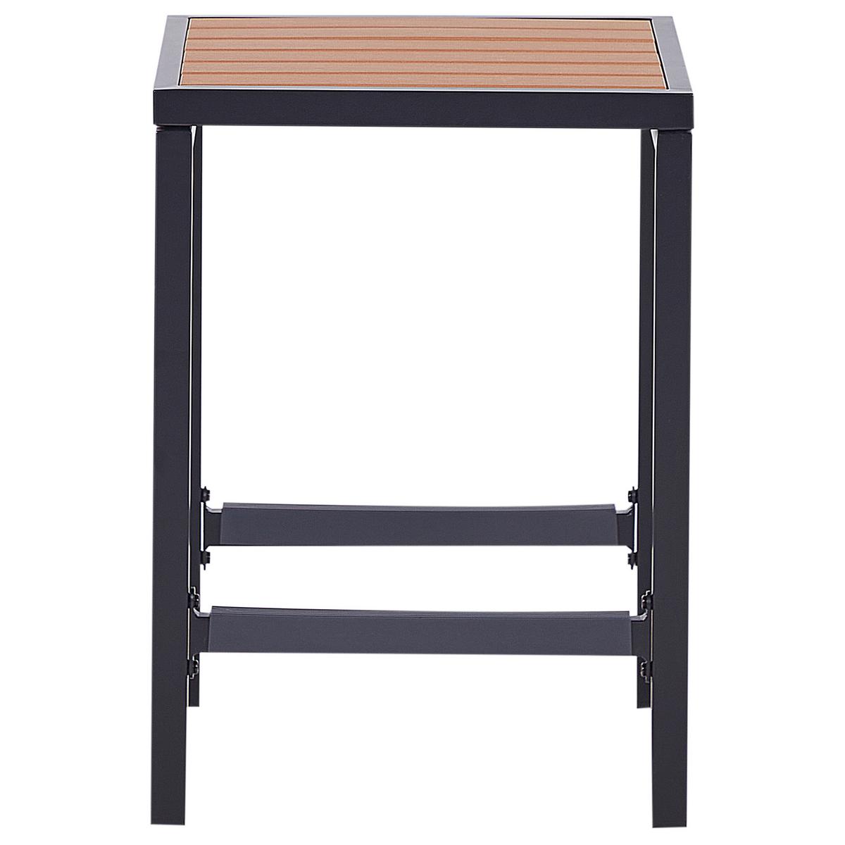 GARTENMÖBEL-SET 2-Sitzer Schwarz Avetrana - Hellbraun/Schwarz, Metall - Beliani