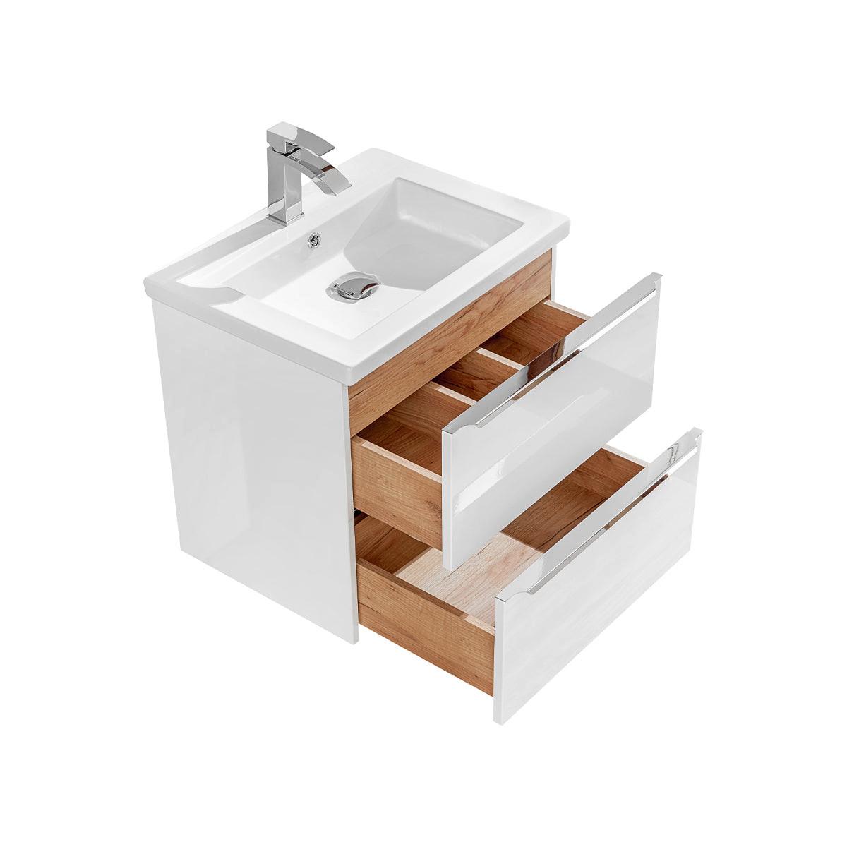 WASCHTISCH 60cm April Weiß - Weiß, Holzwerkstoff (60/57/46cm) - Petits-meubles