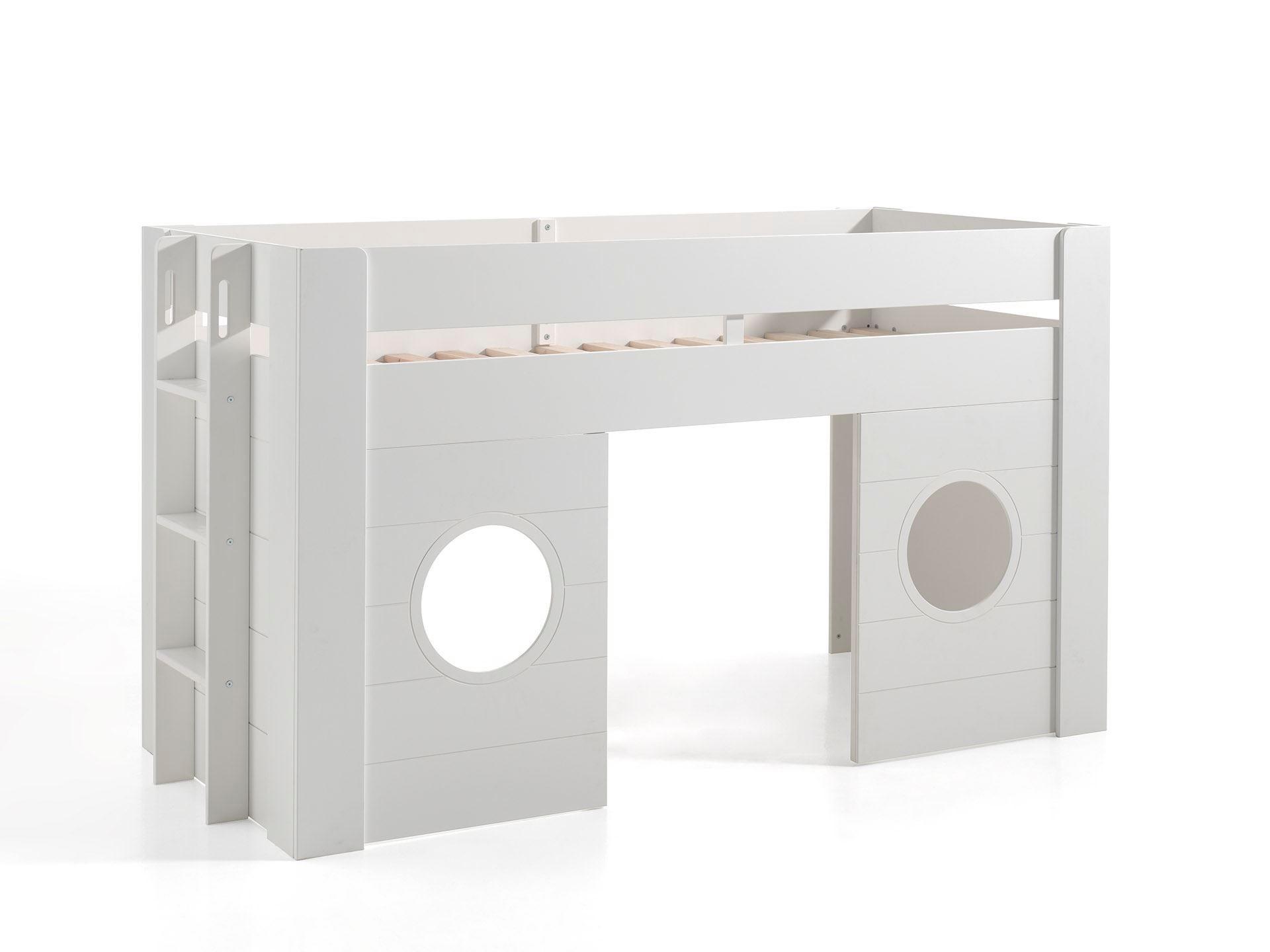 HOCHBETT Karella 215x120x96 aus MDF in Weiß - Weiß, Holzwerkstoff (90/200cm) - 58aufmkessel