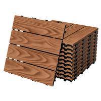 TERRASSENFLIESE Hellbraun 33 Stück - Hellbraun, Holzwerkstoff (30/30/2cm) - ML-DESIGN