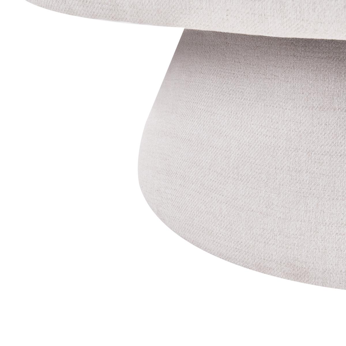 DREHSESSEL Cremeweiß Eidal - Weiß, Textil (68/71/68cm) - Beliani