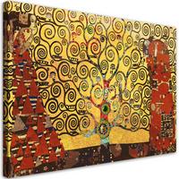 WANDBILD gustav klimt baum des lebens - Gelb, Textil (60/40cm) - Feeby