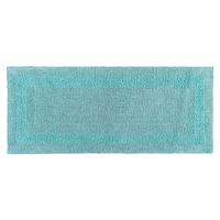 BADEMATTE 40/100 cm, 100% Baumwolle, wendbar - Hellblau, Textil (40/100cm) - Homescapes