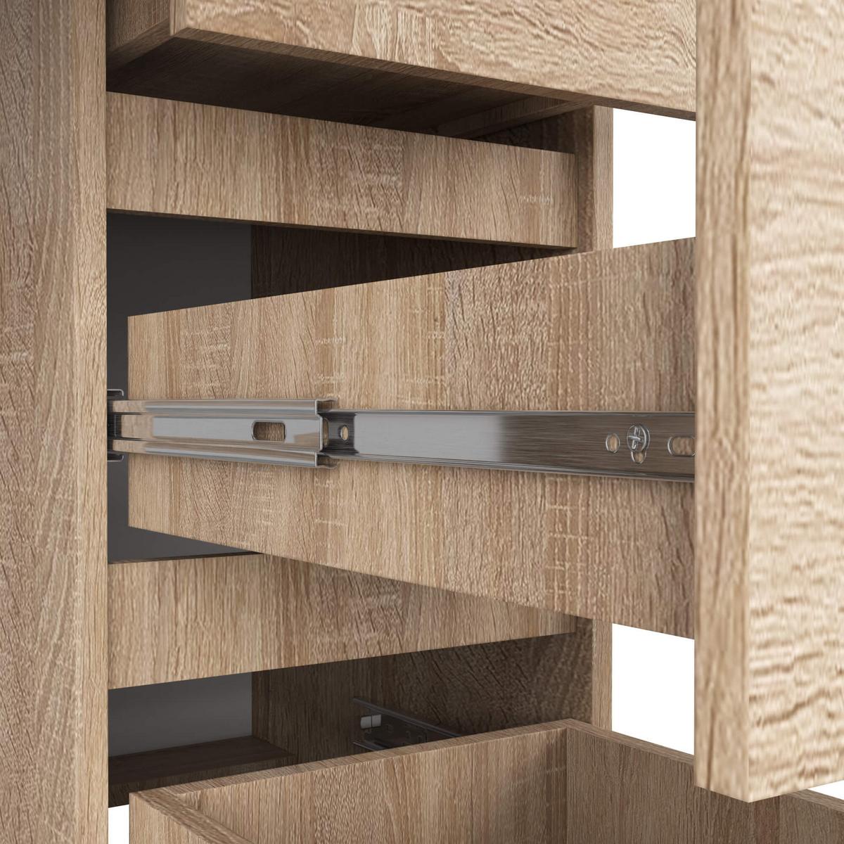 SCHREIBTISCH Eiche Sonoma 77/90/50 - Sonoma Eiche, Holzwerkstoff (50/120/77cm) - RAUMHIRSCH FURNITURE