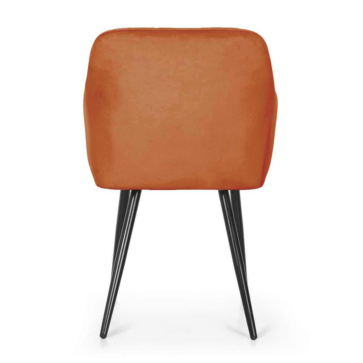 POLSTERSTUHL 4er Set, Metallbeine Bronze, Schwarz 54/82/58 - Schwarz, Textil (54/82/51cm) - RAUMHIRSCH FURNITURE