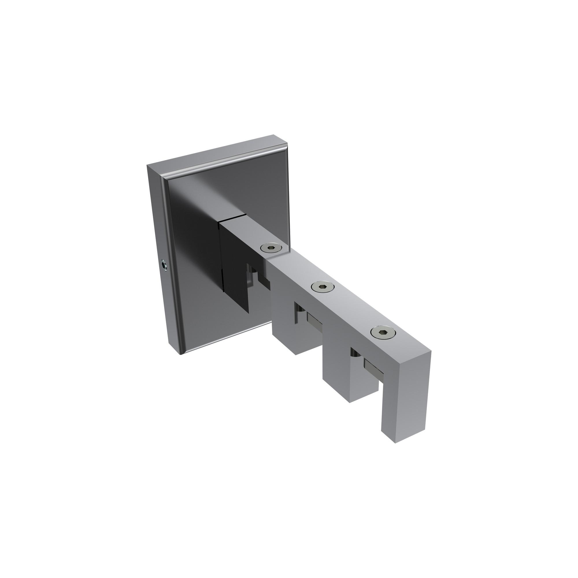 TRÄGER FÜR GARDINENSTANGEN INNENLAUF 14x35 mm, Smartline 3-läufig, Chrom - Chromfarben, Metall (10/6.5/4.5cm) - INTERDECO
