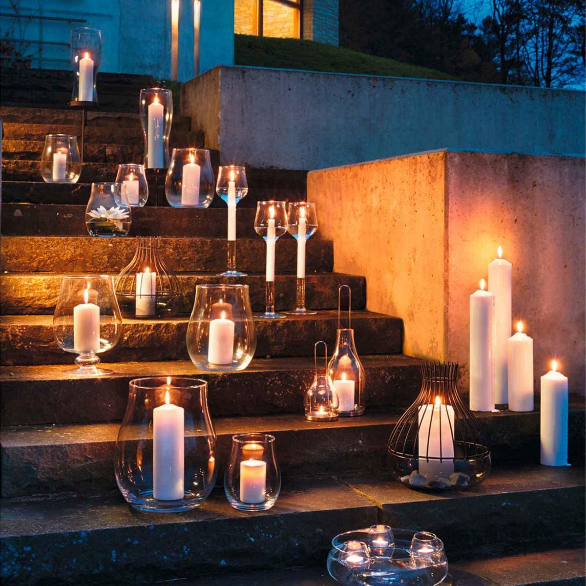 WINDLICHT Esperanza ø 15.3 cm - Transparent, Glas (15.3/18/15.3cm) - Leonardo Living
