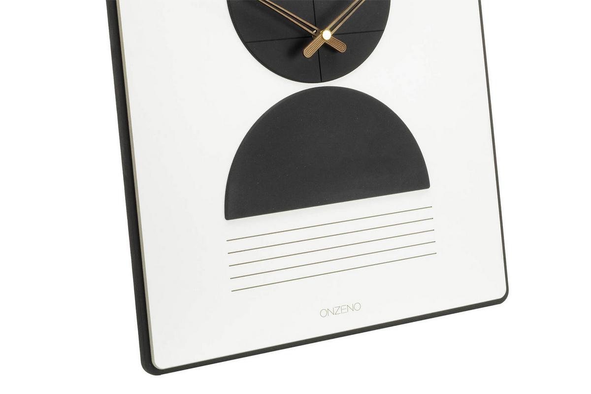 WANDUHR Design 35/60 cm - Weiß, Holzwerkstoff (3.6/60/1cm) - ONZENO