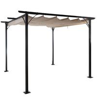 PERGOLA Cremeweiß - Weiß, Metall (350/232/350cm) - MCW