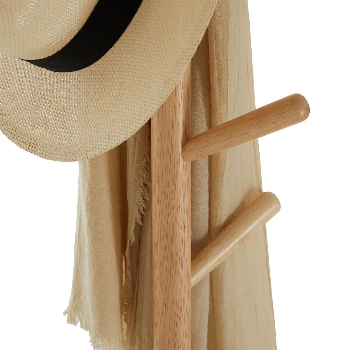 KLEIDERSTÄNDER ENRICO grau/natur - Naturfarben/Grau, Holz (28/171/28cm) - IDIMEX