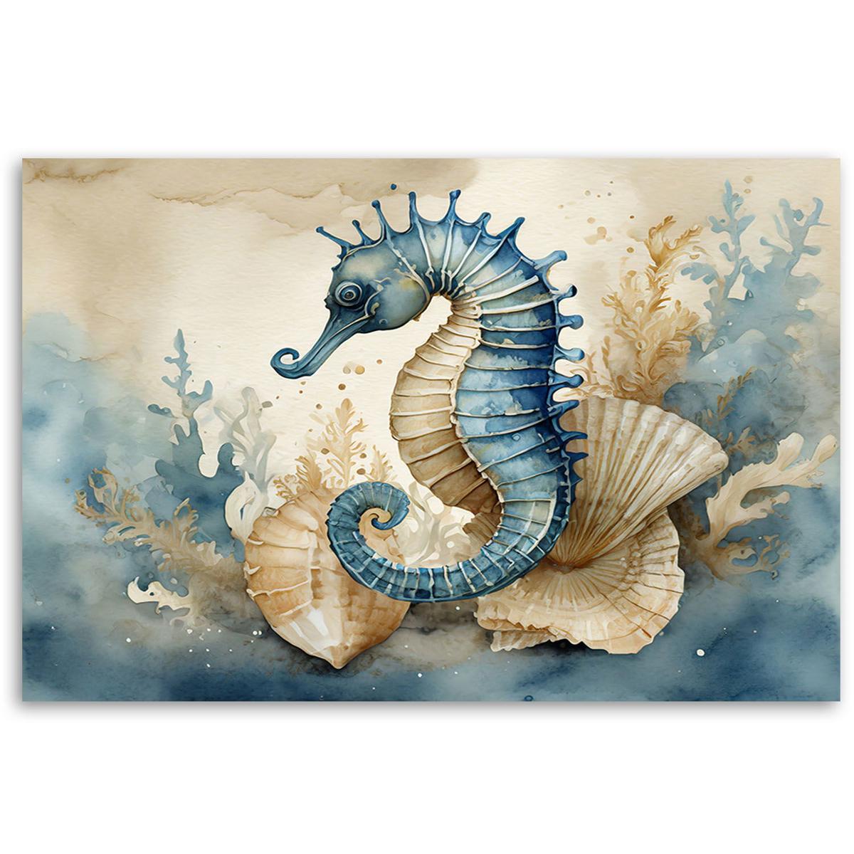 KUNSTDRUCK Blau 60/40 cm - Blau, Textil (60/40cm) - KUNSTLOFT