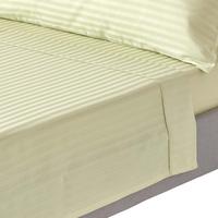 DAMAST-BETTLAKEN ohne Gummizug, 100% Ägyptische Baumwolle - Grün, Textil (230/255cm) - Homescapes