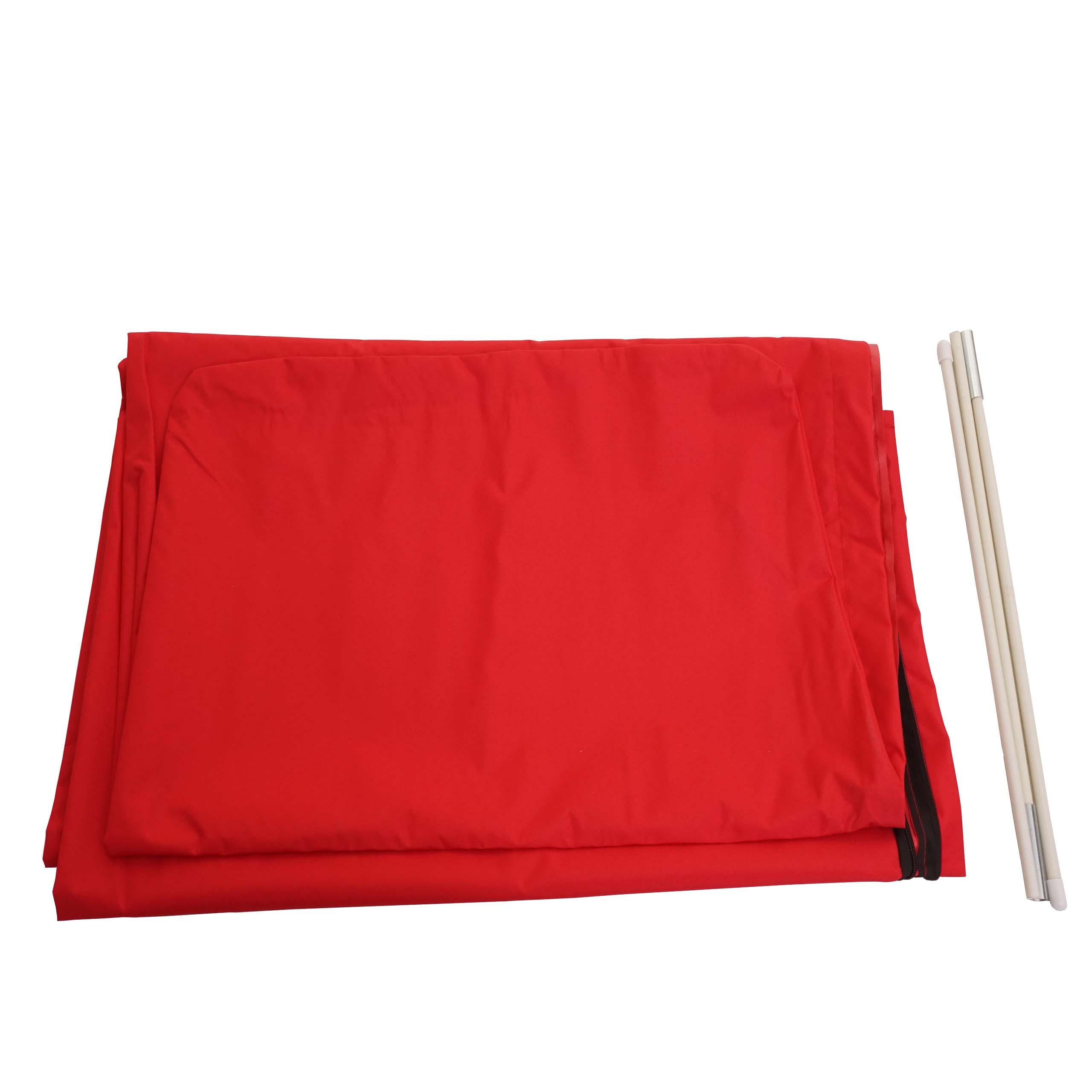 SCHUTZHÜLLE MCW FÜR AMPELSCHIRM Rot - Rot, Textil (60/240/60cm) - MCW