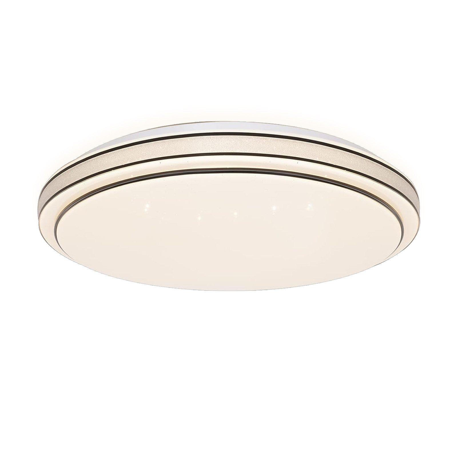 LED-DECKENLEUCHTE Falkenfluch 27.0/6.0/27.0 cm - Weiß, Kunststoff (27/27/6cm) - ZMH