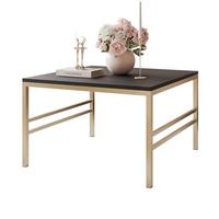 COUCHTISCH FORMA 70/70 cm Quadrat, Gold / Kaschmir - Kaschmir/Goldfarben, Metall (70/70/46cm) - Idohome