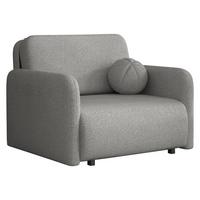 SCHLAFSOFA Viva Sun I - Schwarz/Grau, Holz/Textil (100/85/103cm) - MIRJAN24