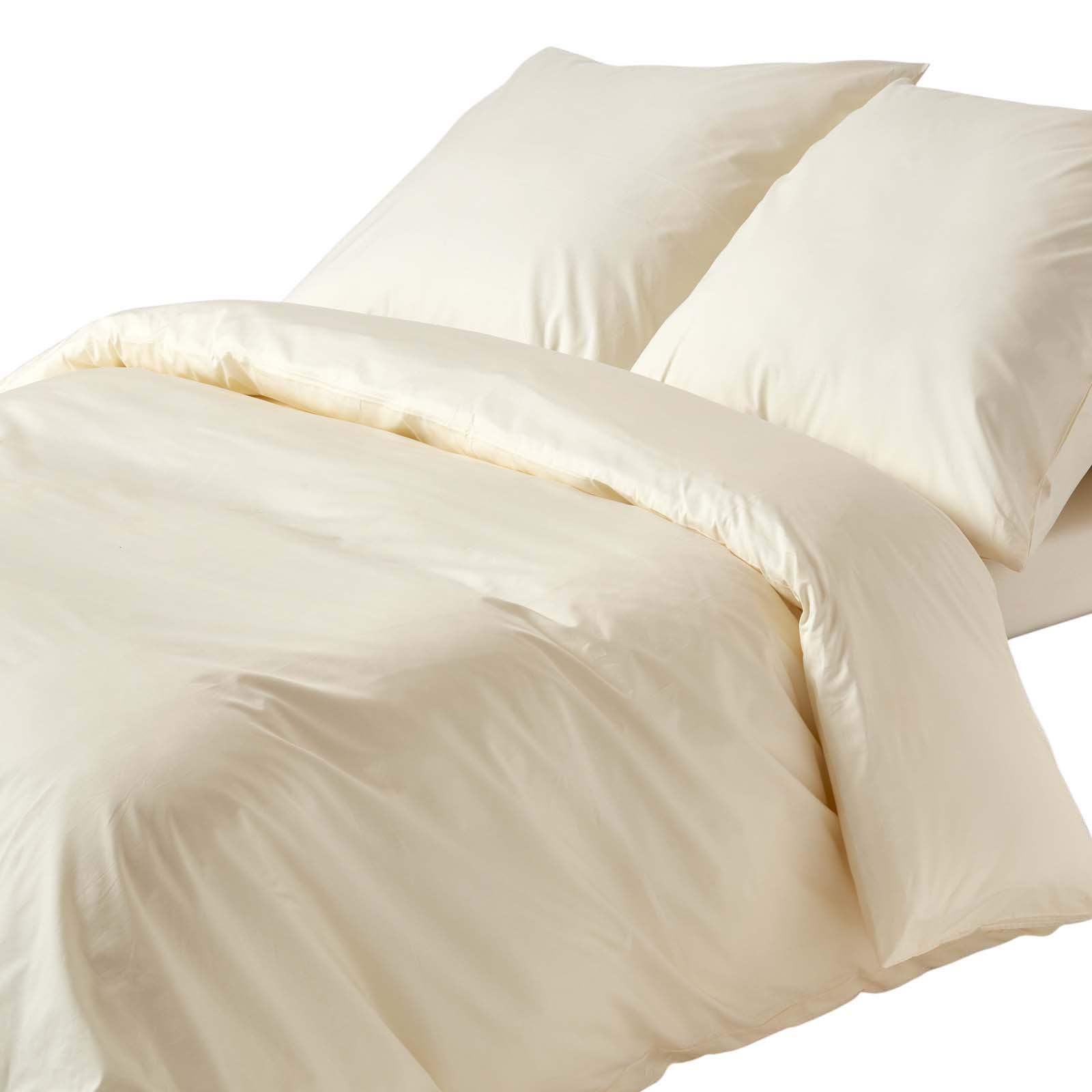 BETTWÄSCHE Perkal Fadendichte 200 - Creme, Textil (150/200cm) - Homescapes
