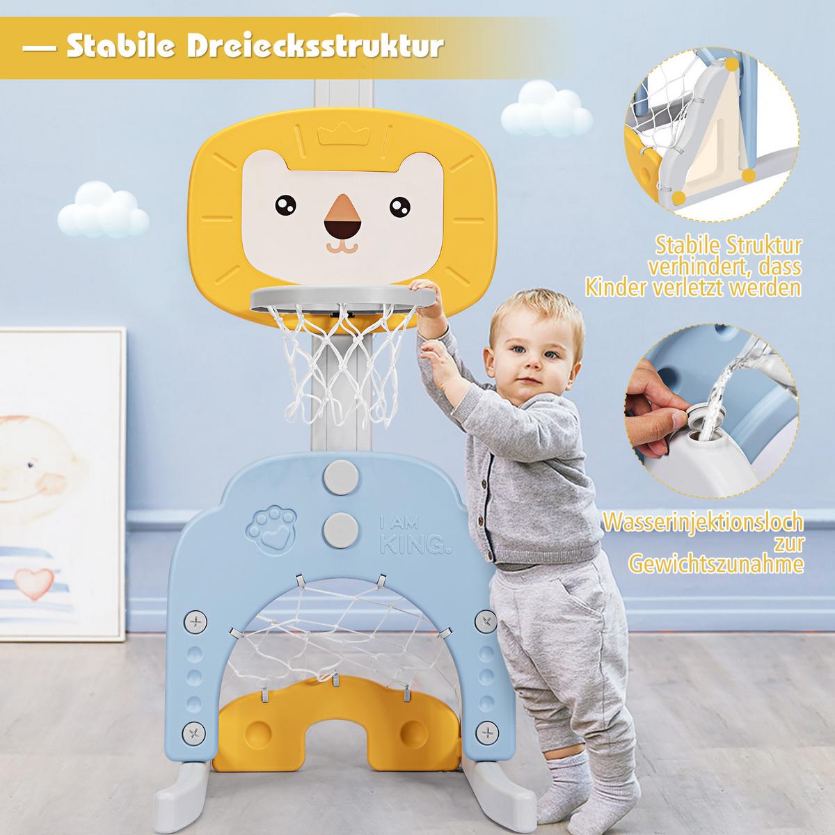 BASKETBALLKORB Fußballtor Golf Multicolor - Multicolor, Kunststoff (54/51cm) - COSTWAY