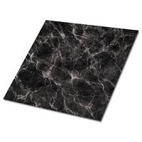 FLIESENAUFKLEBER 9 Stück 30x30 cm selbstklebend Dunkler Marmor - Schwarz, Textil (30/1.6/30cm) - TULUP