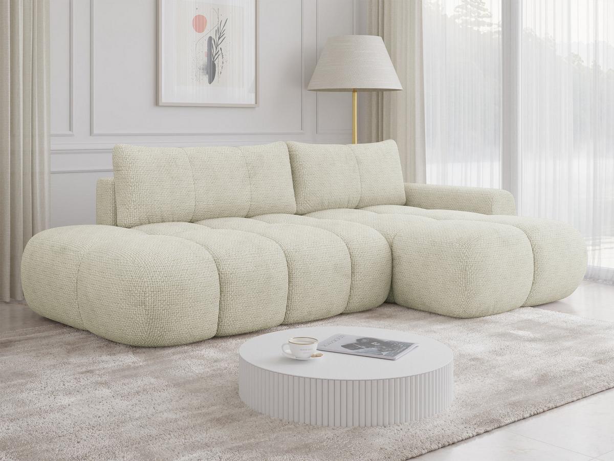 ECKSOFA Mitto O, Seite: Rechts - Beige/Schwarz, Holz/Kunststoff (285/172cm) - MIRJAN24