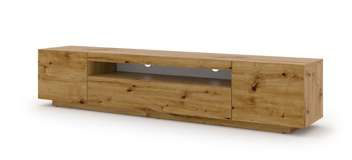 TV LOWBOARD Artisan Eiche 200/42/37 - Eiche Artisan, Holzwerkstoff (200/42/37cm) - RAUMHIRSCH FURNITURE