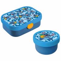 OBST- UND BENTOBOX STITCH Campus blau-gelb 300 & 750 ml - Blau/Gelb, Kunststoff (2/2/2cm) - Mepal