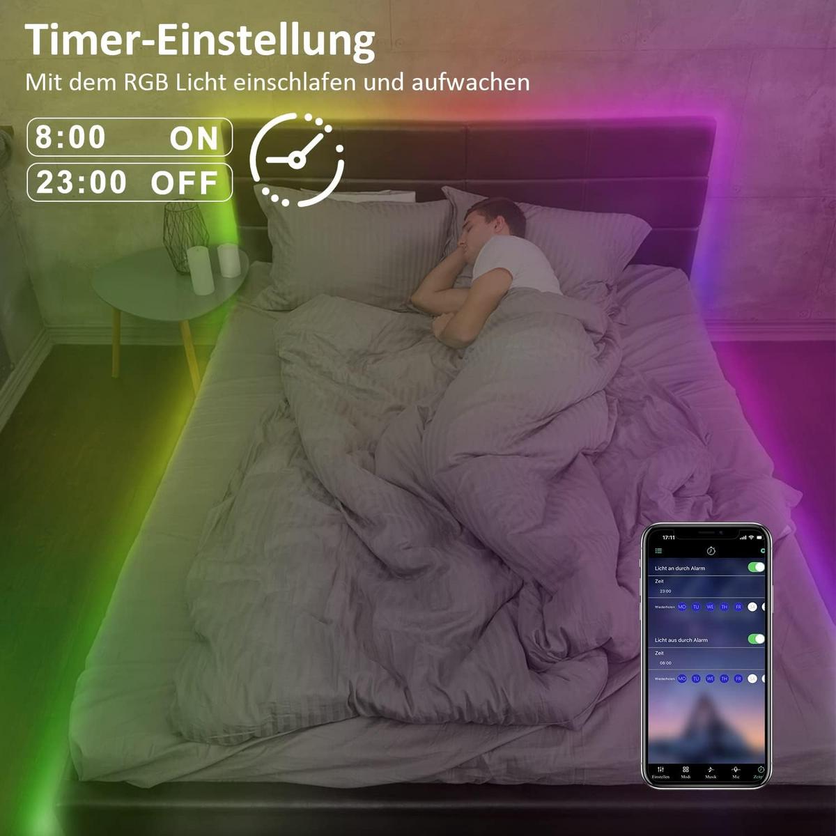 LED-STRIP Klythosg 20m - Multicolor, Kunststoff (20/20/20cm) - ZMH