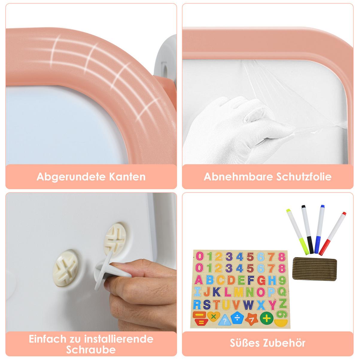 KINDERSTAFFELEI Orange - Orange, Kunststoff (62.5/100/53cm) - COSTWAY