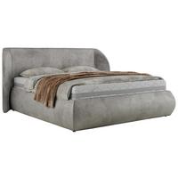 POLSTERBETT CAELA CLASSIC 160/200 - Hellgrau Velvet - Multipocket-Matratze - Hellgrau, Textil (160/200cm) - MKS