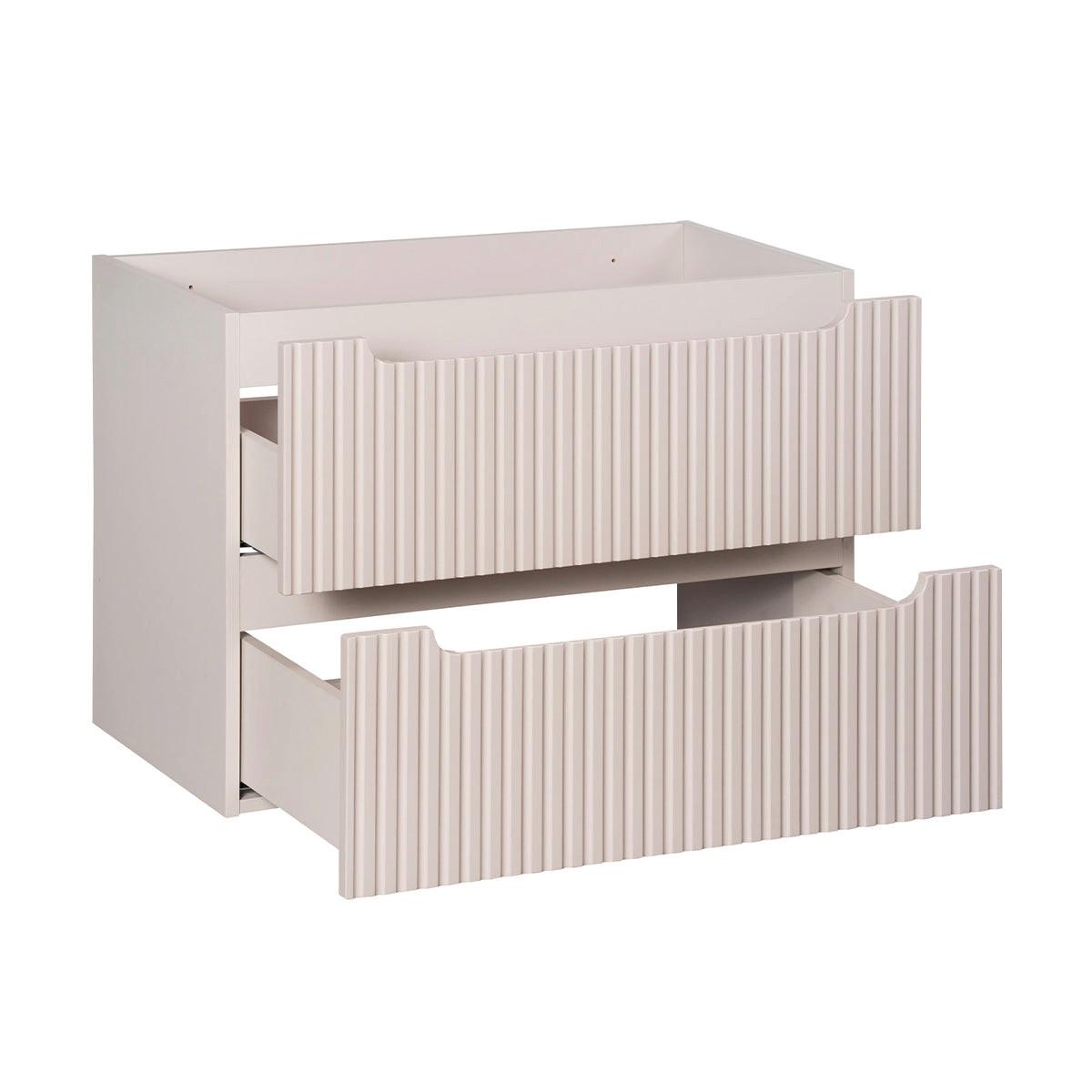 WASCHTISCHUNTERSCHRANK 80cm Riva Kaschmir - Beige, Holzwerkstoff (80/57/40cm) - Petits-meubles