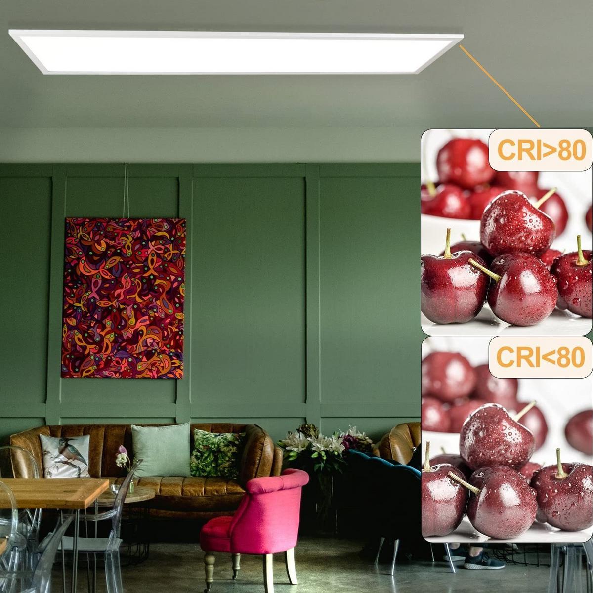 LED-DECKENLEUCHTE Tannfluch 30.0/5.5/120.0 cm - Weiß, Metall (120/30/5.5cm) - ZMH