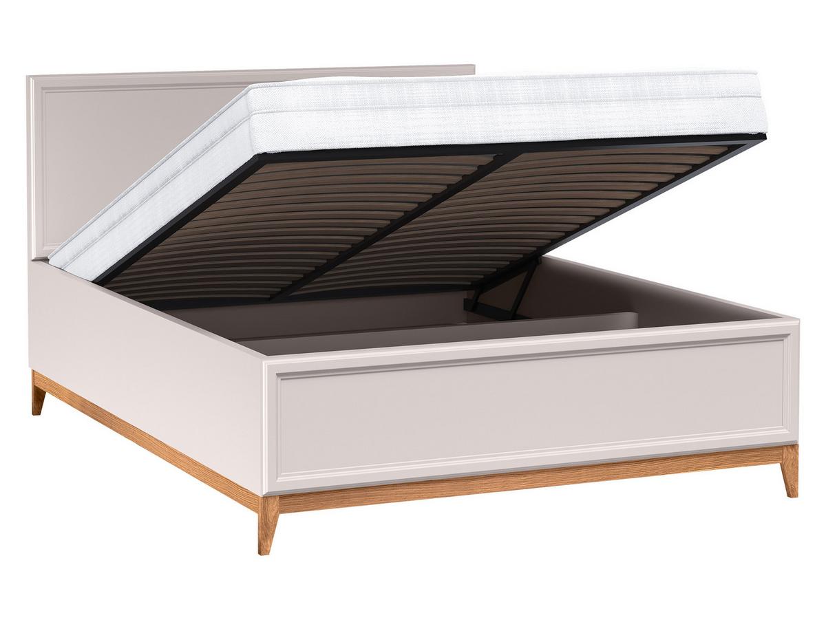 BETT Windsor W-16 - 160x200 cm - Kaschmir/Naturfarben, Holz/Holzwerkstoff (160/200cm) - MIRJAN24