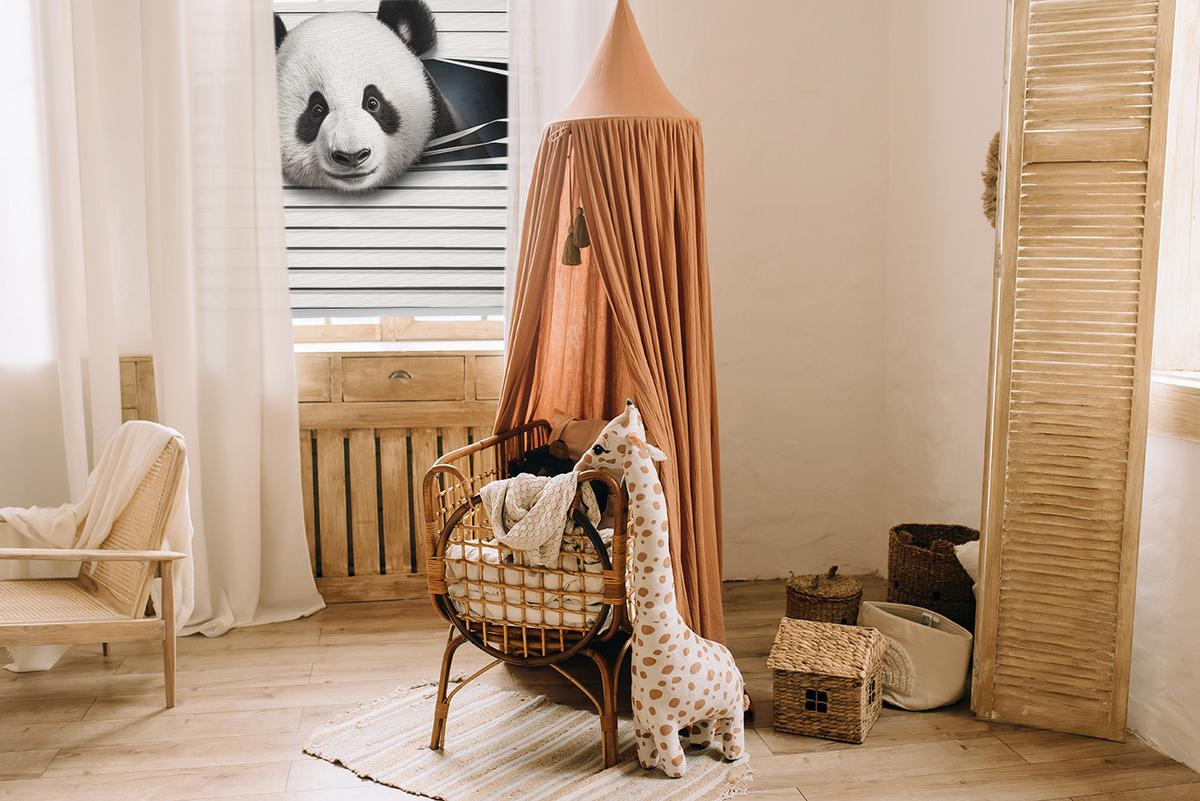 INNENROLLO - Fensterrollo - Rollo - 70x140 cm - Panda - Grau, Kunststoff (70/140/0.5cm) - TULUP