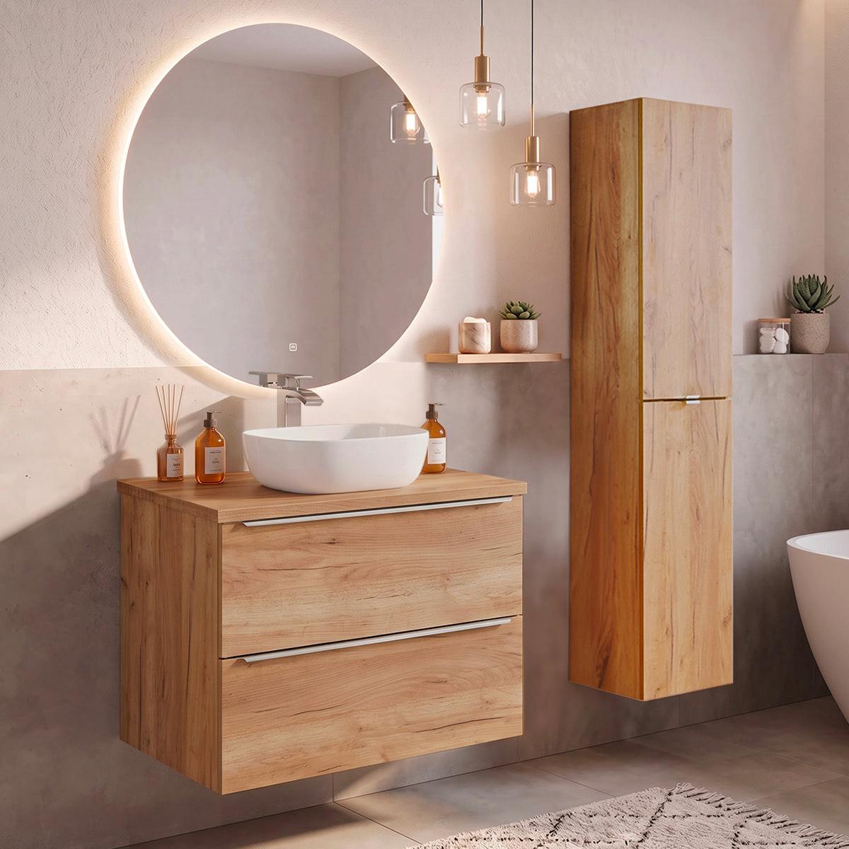 WASCHTISCH 80.4cm April Holz - Braun, Holzwerkstoff (80.4/59/46cm) - Petits-meubles