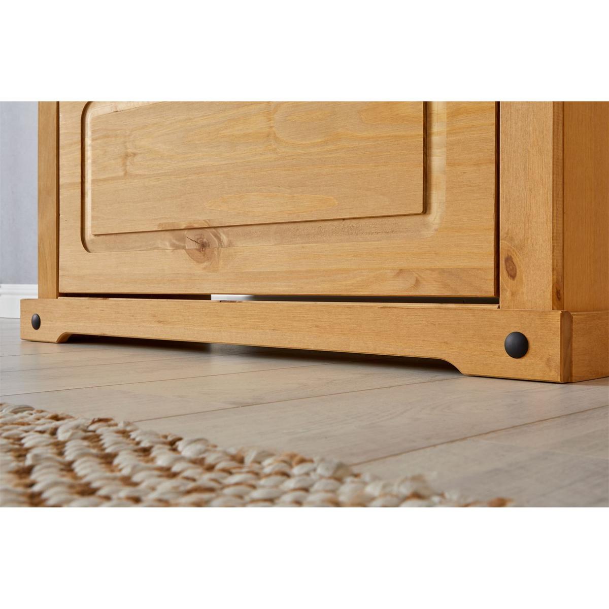 SCHUHBANK TEQUILA - Naturfarben, Holz (95/50/38cm) - IDIMEX